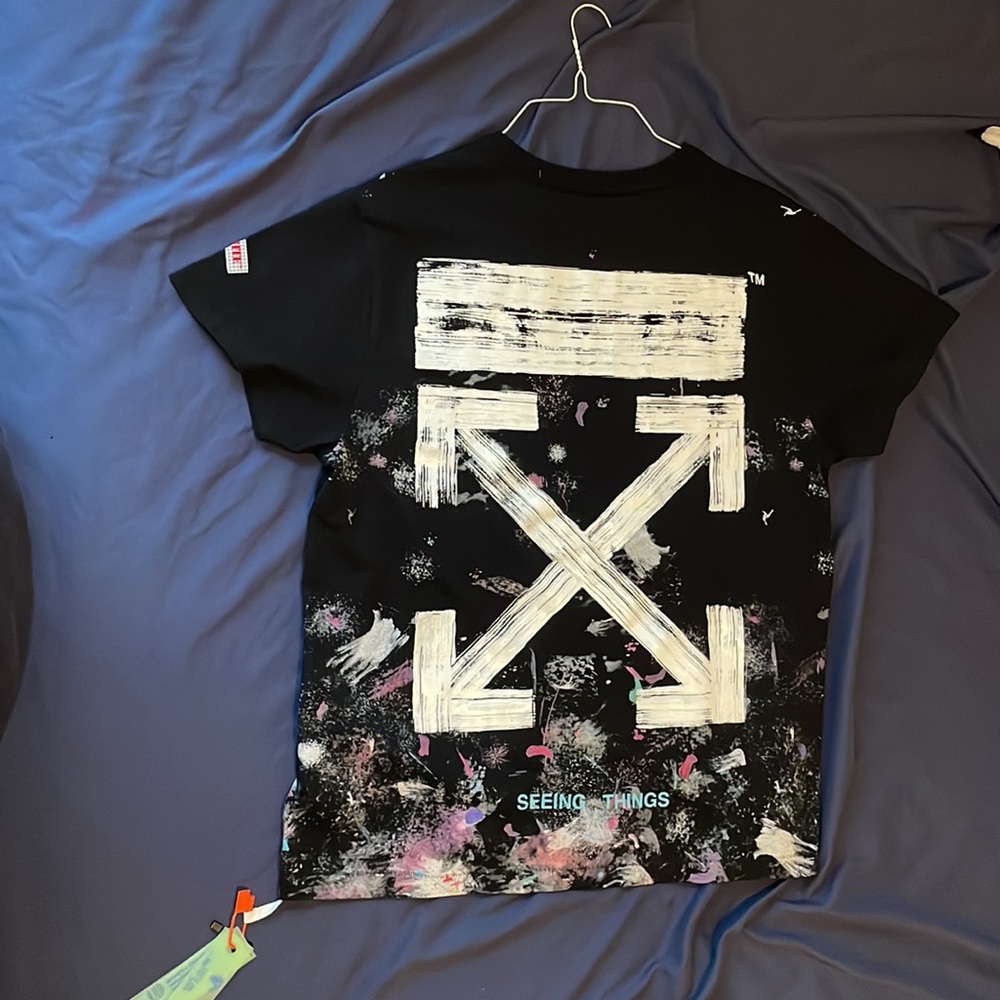 Authentic OFF-WHITE Galaxy Brushed T-shirt - Picture 3 of 9